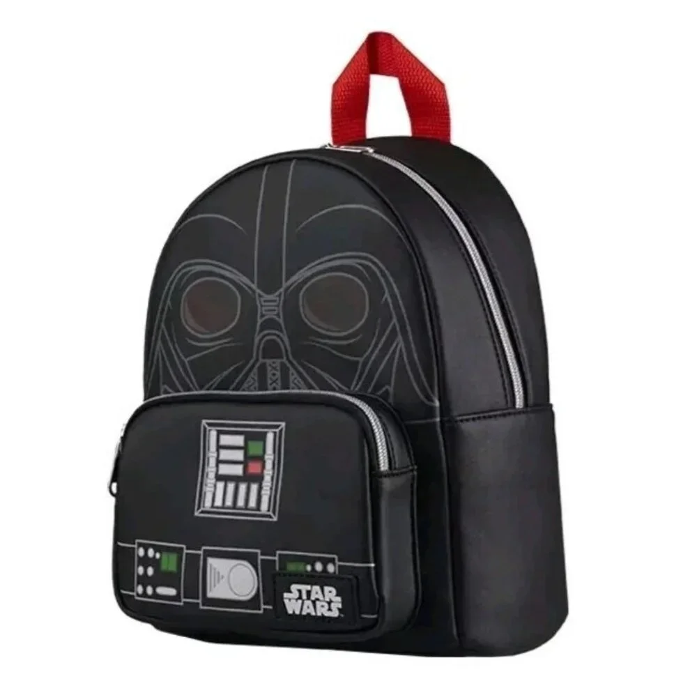 Loungefly Star Wars Darth Vader Mini Backpack Black Faux Leather Cosplay Bag NWT